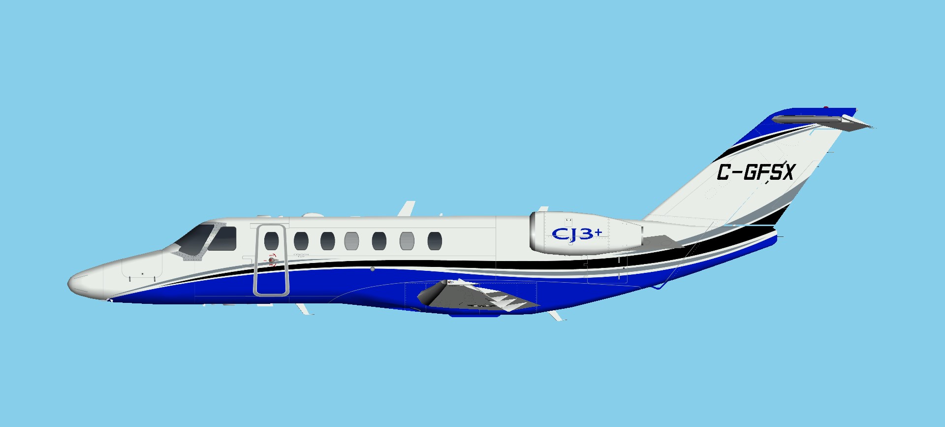 Gfsx Cessna_CJ3_T-C-GFSX – DFAI Models and Paints